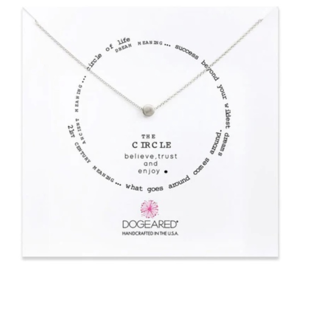 DOGEARED CIRCLE NECKLACE